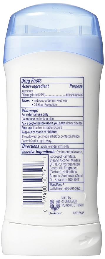 Dove Deodorant 2.6 Ounce Invisible Solid Fresh (76ml) (3 Pack)