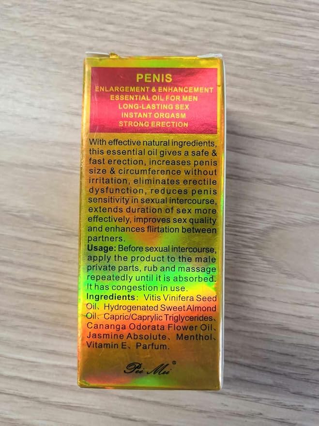 Men's Massage Cream Penis Becomes Longer Thicker Enhancement Men Energy for Care Delay Performance Boost Strength (50g) (Massage Cream & Oil Set)