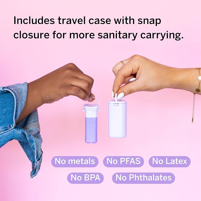 Pixie Menstrual Cup Applicator - Inserts Like A Tampon - Every Woman Can Now Use Period Cups - Perfect for Long Nails - Self Sanitizer TPE Properties - Travel Case (Cup Applicator)