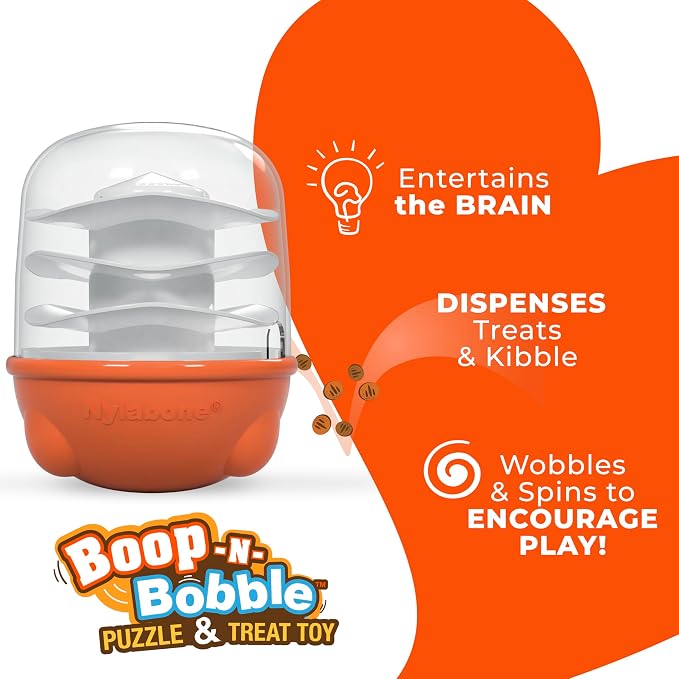 Nylabone Boop-N-Bobble Interactive Puzzle & Dog Treat Toy