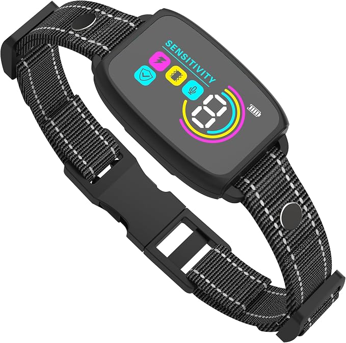 Bark Collar, Dog Bark Collar for Large Medium Small Dogs, Smart Bark Collar Automatic Anti Barking Training Collar, Rechargeable with 8 Adjustable Sensitivity & Beep Modes