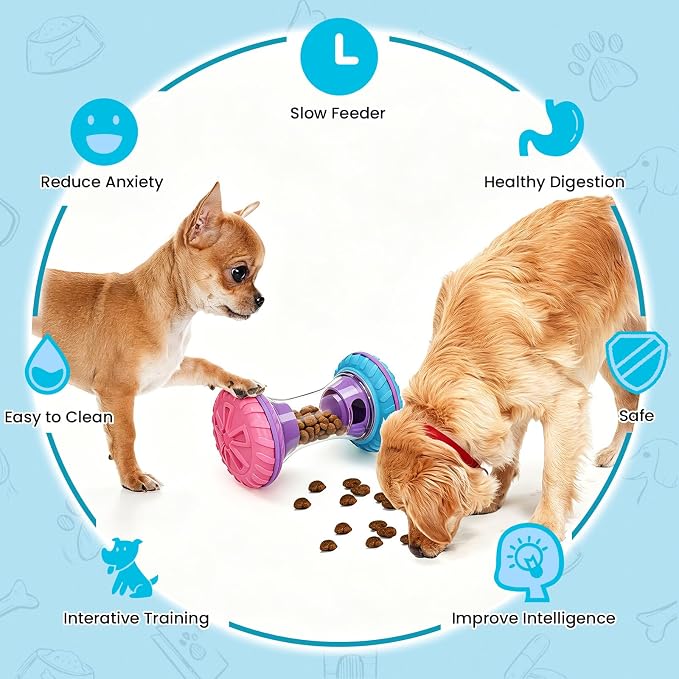 BoYoYo Interactive Dog Toys, Dog Puzzle Toys for Smart, Dog Enrichment Toy to Keep Them Busy, Rose