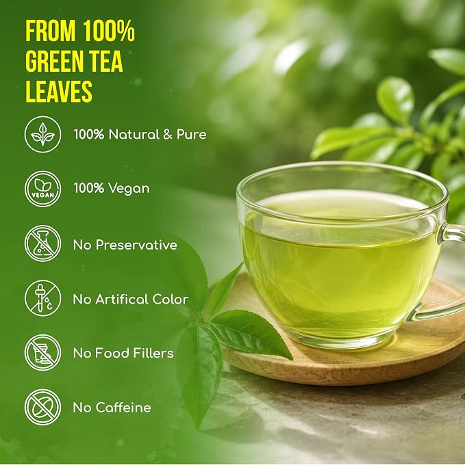 FreshDrinkUS, Premium 175 Green Tea Bags, 100% Natural & Pure from Green Tea Leaves. Loose Leaf Green Tea Herbal Tea. Made with Natural Material Tea Bags. No Sugar, No Gluten, Vegan.