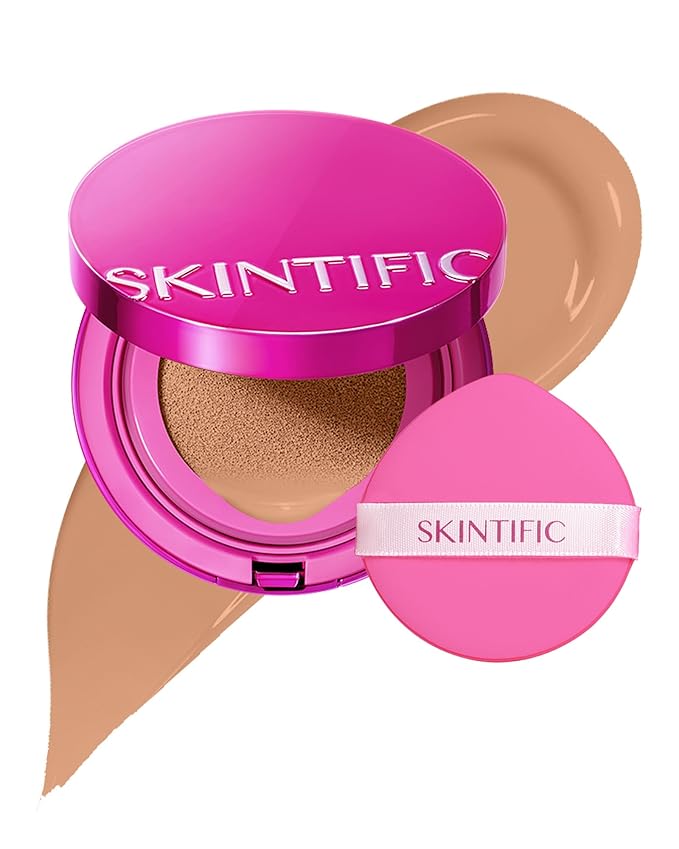 Pink Glow Cushion Foundation #2CN Cool Ivory| Medium Coverage, Natural Glow Finish, Moisturizing for Dry Skin, Lightweight, Long-Lasting & Oxidation-Resistant