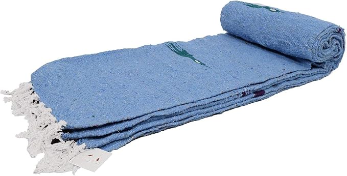 Open Road Goods Mexican Thunderbird Yoga Blanket, Handwoven Throw for Yoga, Meditation, and Home Décor – Versatile Blanket for Beach, Picnic, Camping, or Outdoor Use