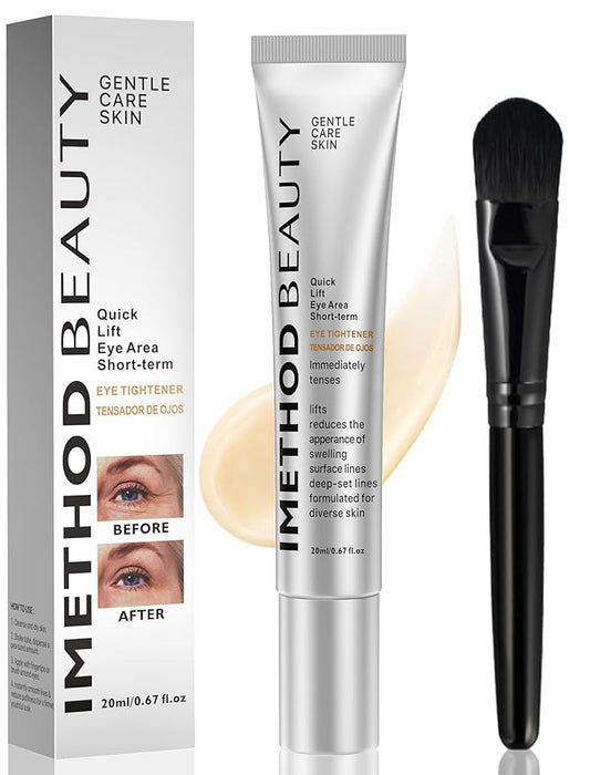 iMethod Perfection Eye Tightener - Temporary Eye Tightener Cream, Under Eye Cream Reduces Dark Circles & Puffiness, Instant Firming Formula for Fine Lines & Wrinkles, 20ml