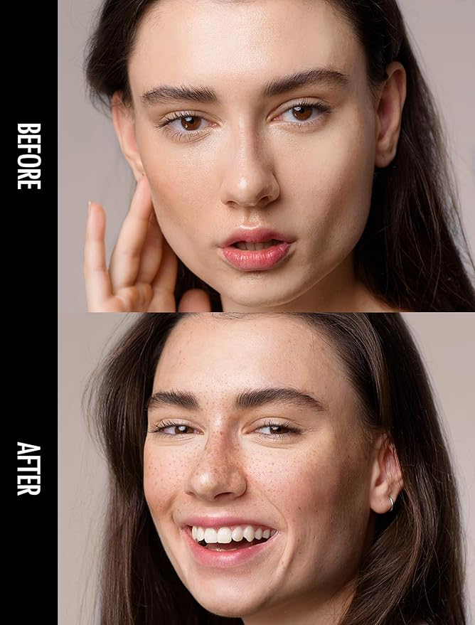 Anglicolor Freckle Pen, Freckle Stamp, Long Lasting, Waterproof, Smudge-proof, Transfer-proof, Easy Natural Sun-kissed Makeup, Suitable for All Skin Types, Vegan & Cruelty-Free (03#Deep, 1.5g)