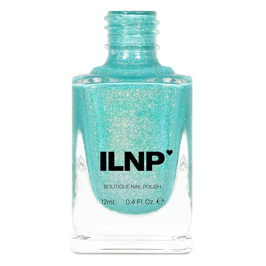ILNP Music Box - Rich Teal Blue Holographic Nail Polish