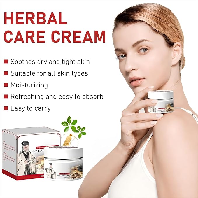2pc Herbal Body Care Cream - Herbal Body Care & Soothing Relief Cream, Antibacterial, Relieves Dry and Tight Skin | Relieves Itching, Rich in Menthol, Calendula & Dendrobium