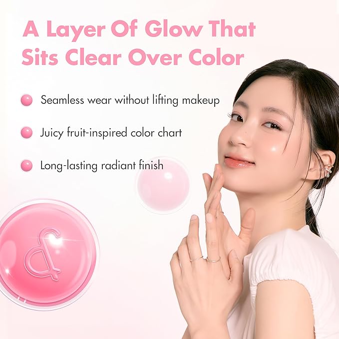 rom&nd JUICY ROLL CHEEK 03 White Peach | K-Beauty Liquid Blush for Clear, Dewy Glow | Effortless Roll-On Application | Long-Lasting & Hydrating