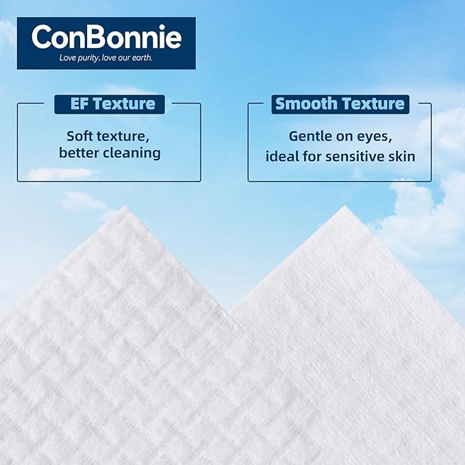 Clean Face Towels XL, 10"×12" Biobased Facial Towels, Disposable Face Towelette, Makeup Remover Dry Wipes, Extra Thick and Soft for Skin Care, Clean Skin, 50 Count (1 Pack)