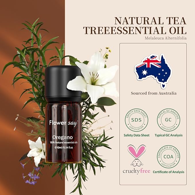 Oregano Essential Oil 0.34Oz - 100% Pure Natural MAX Undiluted Premium Therapeutic Grade Essential Oils for Diffuser/Skin Care/Massage/Hair/Toenails