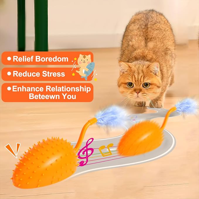 Silicone Interactive Dog Toys, Mouse Moving Dog Toy with Automatic Sensor