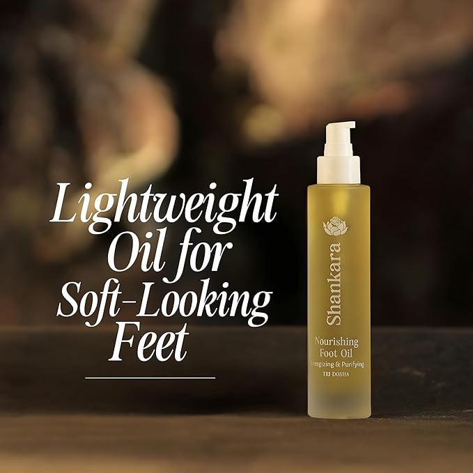 Shankara Nourishing Foot Oil – Herbal Blend with Neem, Manjistha, Tea Tree & Ayurvedic Actives – Purifying, Refreshing Foot Care Massage Oil for Healthy Feet – Cruelty-Free (100ml)