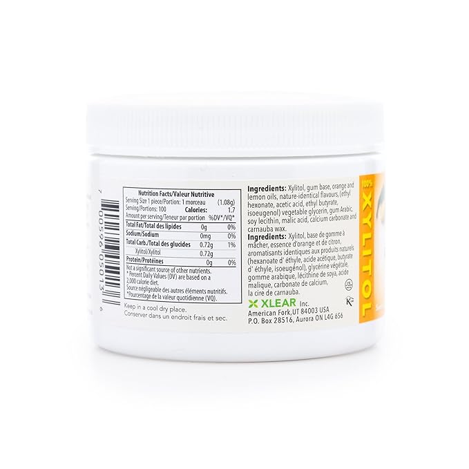 Spry Fresh Natural Xylitol Chewing Gum Dental Defense System - Aspartame-Free, Sugar-Free, Non-GMO, Gluten-Free (Fresh Fruit, 100 Count - Pack of 2)