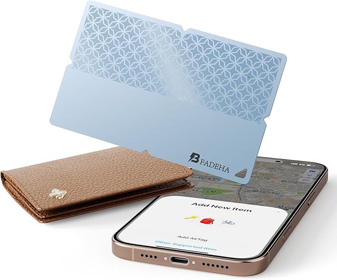 2026 Apple MFi Certified Wallet Tracker Smart Card for Find My | Ultra Thin Air Tracker Tag for Travel, 5 Years+ Staying Power, IP69 Waterproof, Key Finder & Item Locator for Bags, Passport