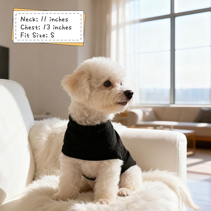 Cat Sweater Warm Fleece Pet Clothes for Cats Only | Soft Cat Vest Puppy Hoodie Coat, Fall Cold Winter Sweatshirt Pullover Clothing also for Small Dogs, Black L