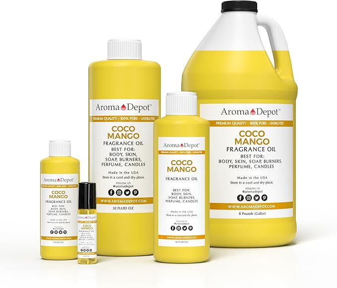 1 oz/Coco Mango Unisex Perfume/Body Oil Our Interpretation, Premium Quality Uncut Fragrance Oil Soap, Candle Making & Incense