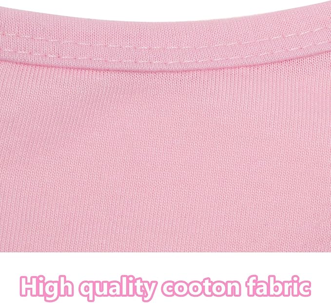 4 Pcs Cat Shirts Solid Color Dog Clothes Summer Sleeveless Pet T Shirts for Small Pet Dogs Cat (Black,Pink,Grey,Rose red, Large)
