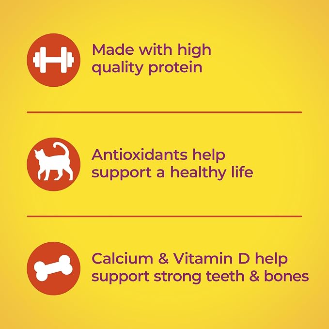 Meow Mix Original Choice Dry Cat Food, 18 oz Pouches | 6-pack, crunchy cat kibble, 100% complete & balanced nutrition, high quality protein & antioxidants, all life stages