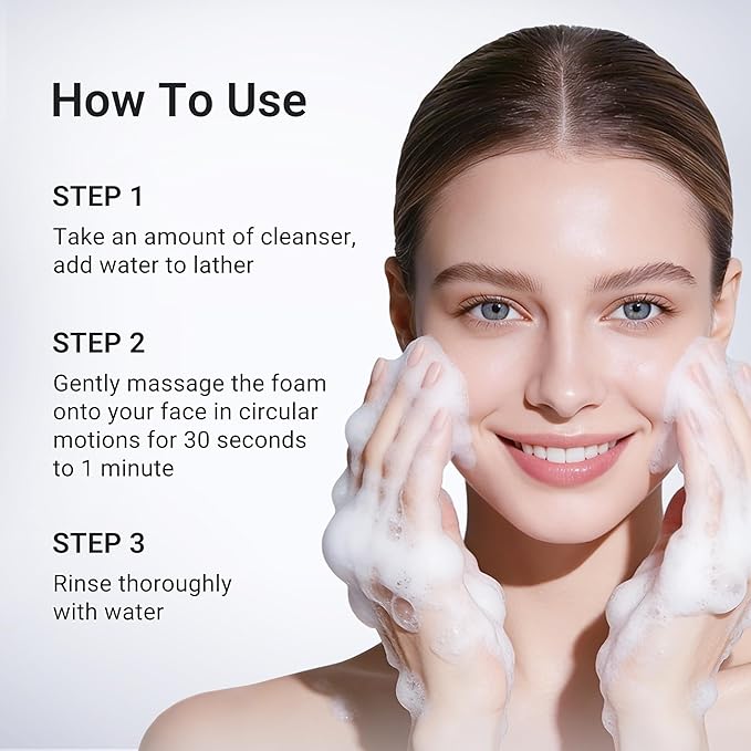 Dr.Leo Salicylic Acid Foaming Cleanser, Face Wash for Oily, Combo & Acne-Prone Skin | 8 Amino Acids Gentle Non-Irritating, 3X Crystal Jelly Deep Clean, Oil Control, Prevents Breakouts, 2.7 oz