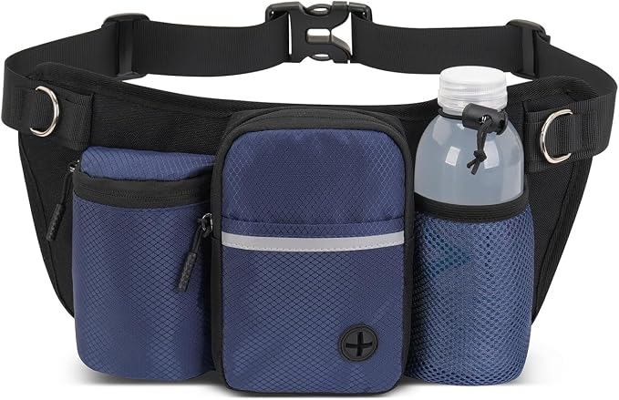 Dog Treat Pouch for Training, Navy Blue