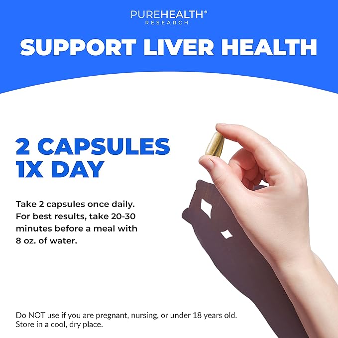 Liver Health Detox and Cleanse Supplement for Fatty Liver - Healthy Liver Blend with Artichoke Extract, Milk Thistle and Dandelion - Liver Support Support Supplements for Women & Men - 2 Bottles