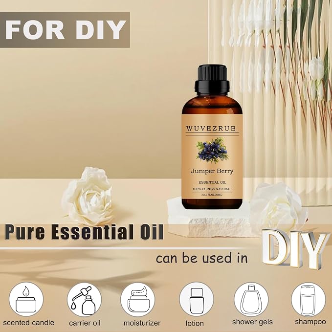 Juniper Berry Essential Oils, 30ML Pure and Natural Essential Oil for Aromatherapy Diffuser - Juniper Berry / 1 Fl Oz