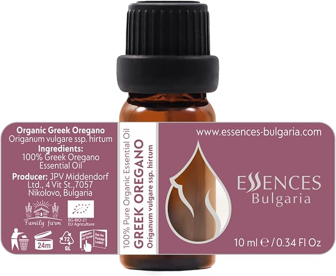 Set Vitality Essences Bulgaria Organic Essential Oils | Thyme (10ml) + Greek Oregano (10ml) + Lemon Savory (5ml) | 100% Pure and Natural | Undiluted | Therapeutic Grade | Non-GMO | 3pcs