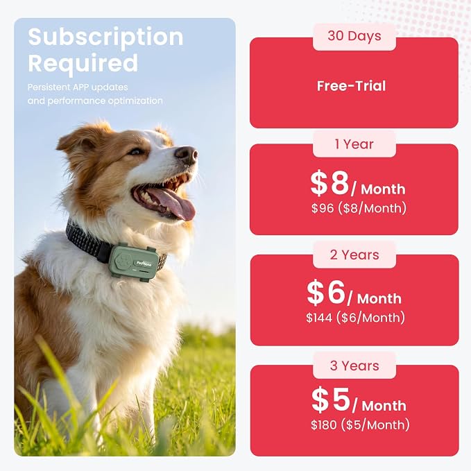 AI-Powered Smartphone for Pets, Support Emotion Detection, 2-Way PetChat | Family&Social Network, Live Geofencing Virtual Fence, Activity Monitor, Play Music, Global Tracking Pet GPS Tracker