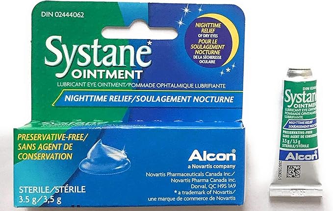 Systane Lub Eye Nightime Ointment 3.5g (2 Pack) 0.12 Ounce