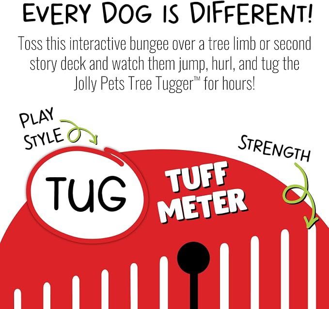Jolly Pets Tree Tugger for Dog, Green (Pack of 12)