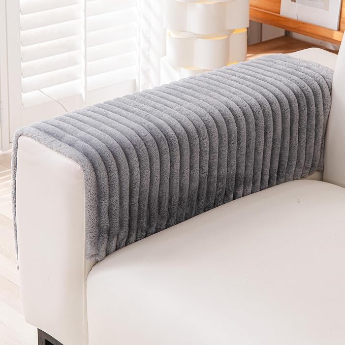 Waterproof Couch Cover & Sofa Cover, Couch Covers for Sofa Washable Non-Slip, Soft Dog Bed Protector for Sectional, Loveseat, Living Room, Car & RV Furniture (Light Gray, 23.62"x23.62" 2 PACK)