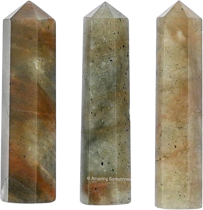 Amazing Gemstone Crystal Points Bulk Healing Crystals & Stones - Premium Single Terminated Healing Wand Point Bulk Crystals for Crafts, Crystal Grid, DIY Work