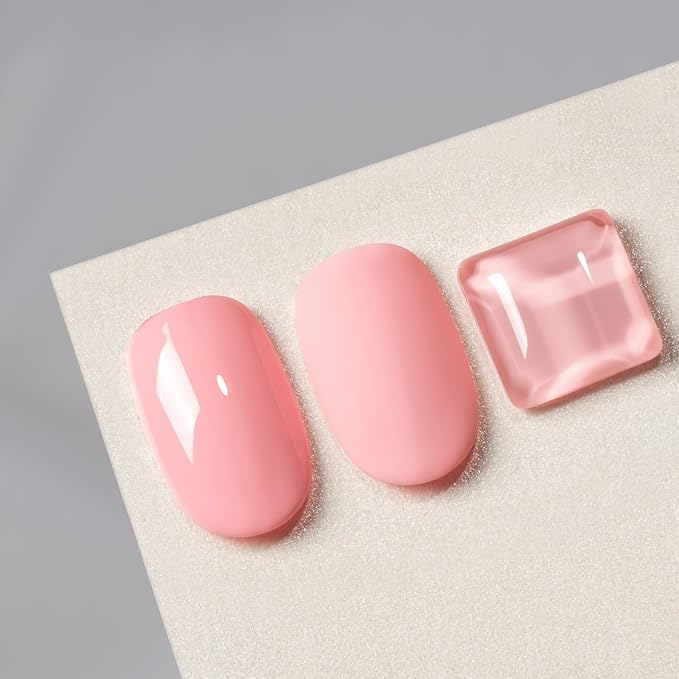 MAYCHAO 15ML Peach Pink Gel Nail Polish 1Pc Pink Gel Polish Soak Off UV LED Nail Polish Nail Art Starter Manicure Salon DIY at Home, 0.5 OZ