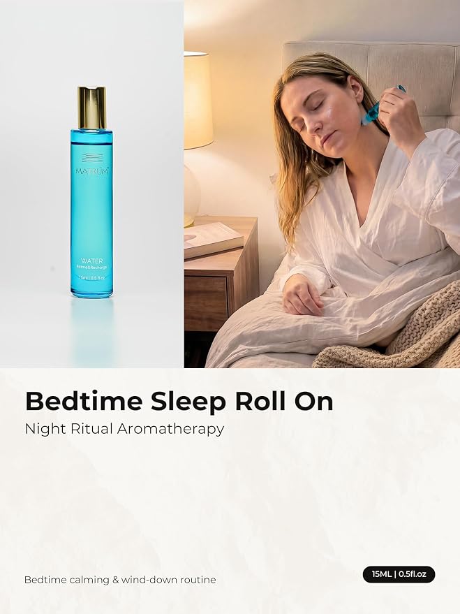 Luna Sleep Essential Oil Roll-On 15ml, Pure Lavender, Jasmine & Sandalwood Oils Blend, Essential Oil Roller for Restful Night, Floral Scent, Tailored to Your Personality