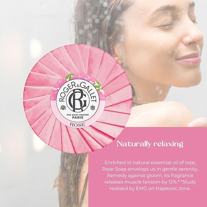 ROGER & GALLET Body Wash & Body Soap for Women | Rose 3.5 oz