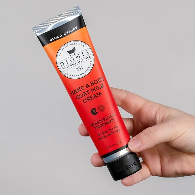 Dionis Goat Milk Blood Orange Hand & Body Cream and Body Lotion Bundle (Pack of 1)