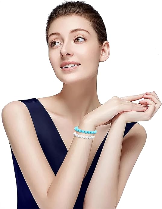 NCB 2.3-Piece 4mm Natural Crystal Gemstone Stretch Bracelets – Handmade Reiki Energy Healing Jewelry for Meditation,Yoga, Unisex