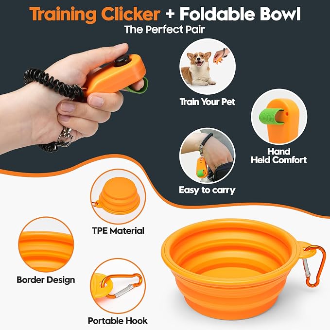 Dog Treat Pouch for Training, Magnetic Dog Walking Bag and Fanny Pack