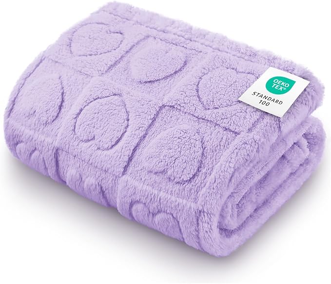 Luciphia Soft Small Dog Blanket 300GSM Fleece Throw Puppy Cat,30"x20" | Pink Blanket Washable for Medium/Large Dogs, Cute Cover on Bed Couch Crate Car, Puppy Essentials, Dog Gift