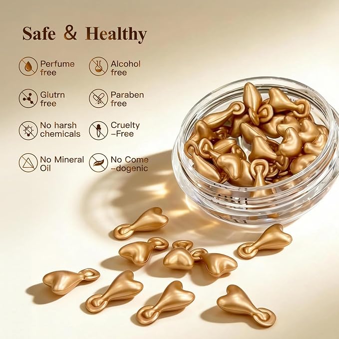 HKH Retinol Serum Capsules for Face: Niacinamide + Hyaluronic Acid 38 Caps - Anti Aging Wrinkle Repair, Day/Night Facial & Neck Firming Plump Skin Care for 30+ Women - Travel-Friendly