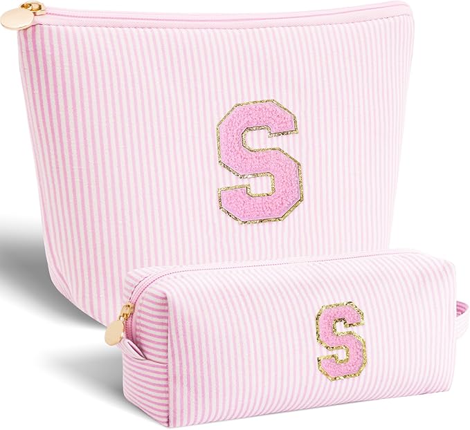 Gifts for Teenage Girls Birthday Gift for Girls - Makeup Bag Cosmetic Bag Teacher Gifts for 3 4 5 6 7 8 9 10 11 12 13 Year Old Girl Christmas Gift for Women - Pink,S