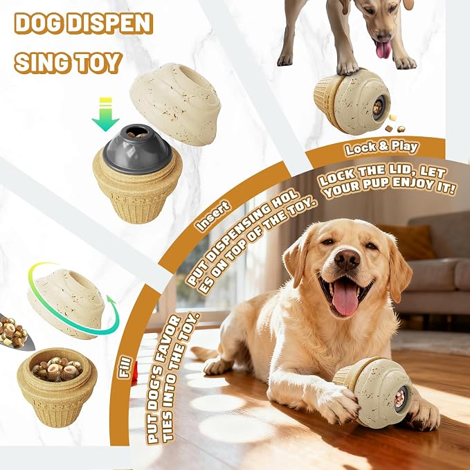 Indestructible Frozen Treat Dispenser Dog Chew Toy