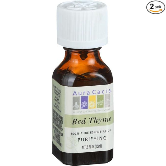 Aura Cacia Pure Aromatherapy, Red Thyme, Purifying.5-Ounces (Pack of 2)