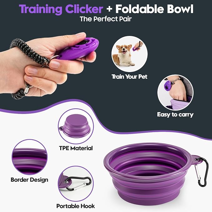 Dog Treat Pouch for Training, Magnetic Dog Walking Bag and Fanny Pack