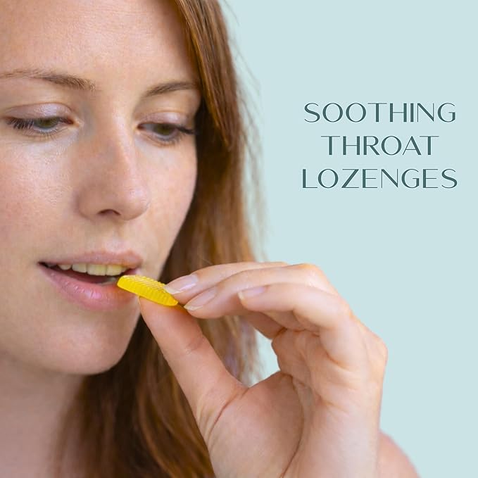 Laki Naturals Throat Soak Herbal Throat Lozenges (2 Pack) – Hawaiian Sea Salt Sore Throat & Dry Mouth Soothing Drops – Vegan, Non-GMO, Sugar-Free & Gluten-Free Sweet and Salty Herbal Candies