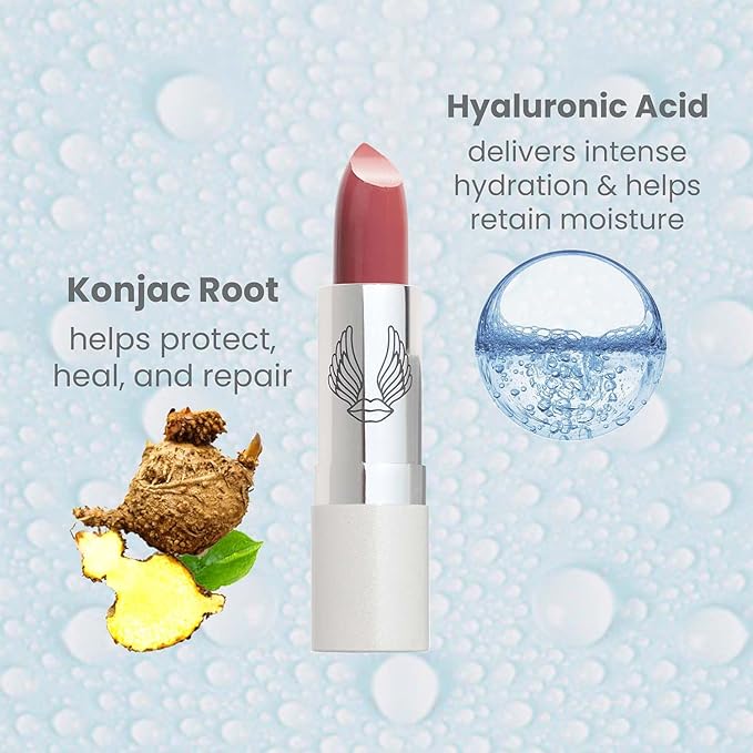True + Luscious Super Moisture Lipstick – Clean, Vegan and Cruelty Free – Lasting Hydration for Dry Lips with a Sheer Finish – Creamy Rose