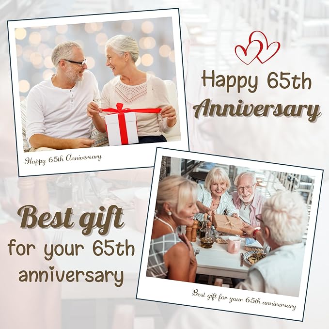65th Anniversary Blanket Gifts Gift for 65th Blue Sapphire Wedding Anniversary 65 Years of Marriage Gifts for Wife Husband Dad Mom Parents Grandpa Grandma Grandparents Back in 1961 Blanket 60x50