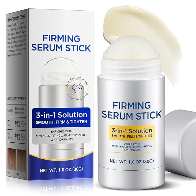 Advanced Retinol Firming Serum Stick with Antioxidants to Nourishing, Visibly Tighten and Firm Skin, Reduces Wrinkles & Fine Lines, Firming Stick for Face and Neck 1.0 oz